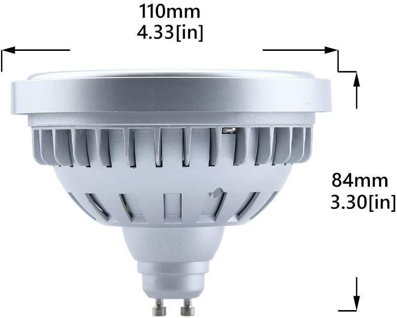 Bonlux 12w Led Gu10 Ar111 Floodlight 220 240v Warm White 2700k 24
