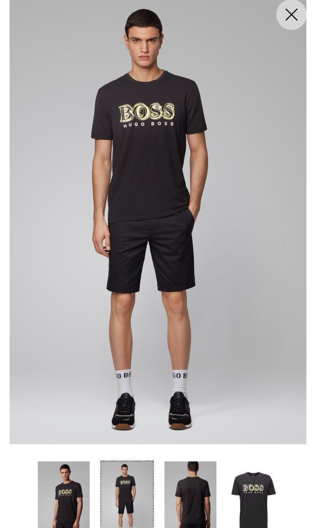 Boss Hugo Boss Logo T Shirt 100% authentic, Men's Fashion, Tops