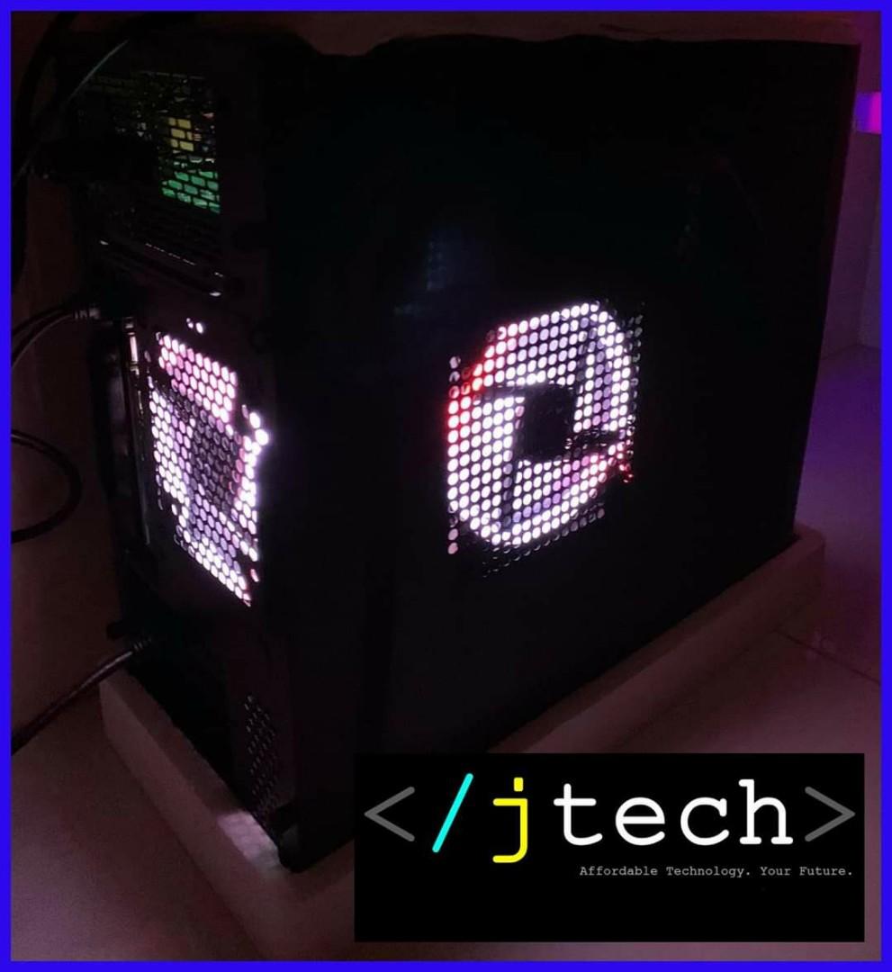 Brandew gaming desktop (Category: Desktops) located in Manila. Submitted by juan0123 (Listing ID 1021026811, Image 2). Description: GAMING DESKTOP BRAND NEW ULTRA SETTINGS FOR SALE Performs FASTER and Better than Ryzen 3 + RX 570 TECH SPECS : ✅I3 9100f 9th Gen 3.6Ghz Max Boost Clock Up to 4.2GHz ✅H310M H 2.0 Gigabyte Ultra Durable Motherboard ✅8Gb 2666mhz ddr4 Ram AVEXIR CORE RGB MEMORY ✅ASUS Dual GTX 1650 OC 4GB DDR5 192bit Video card ✅SpecterPr