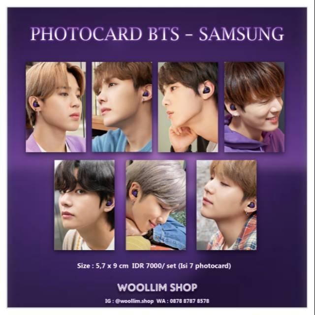 BTS samsung earbuds photocard set