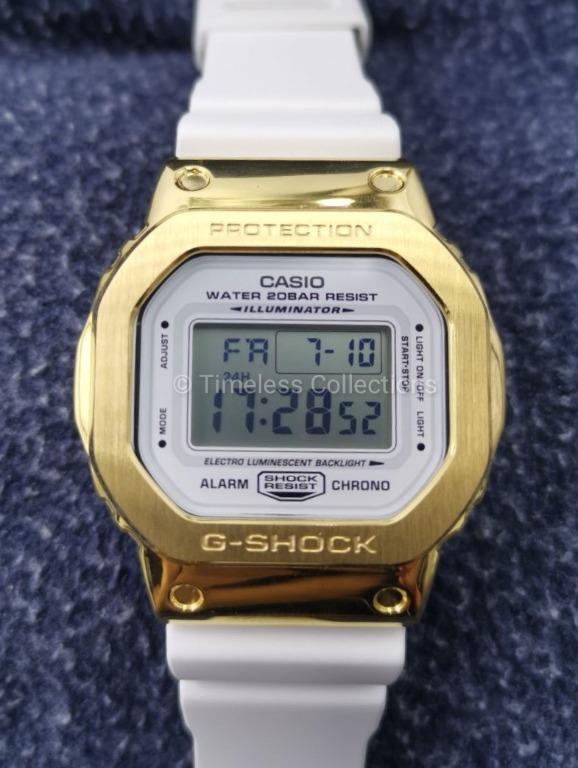 Casio white gold watch cheap