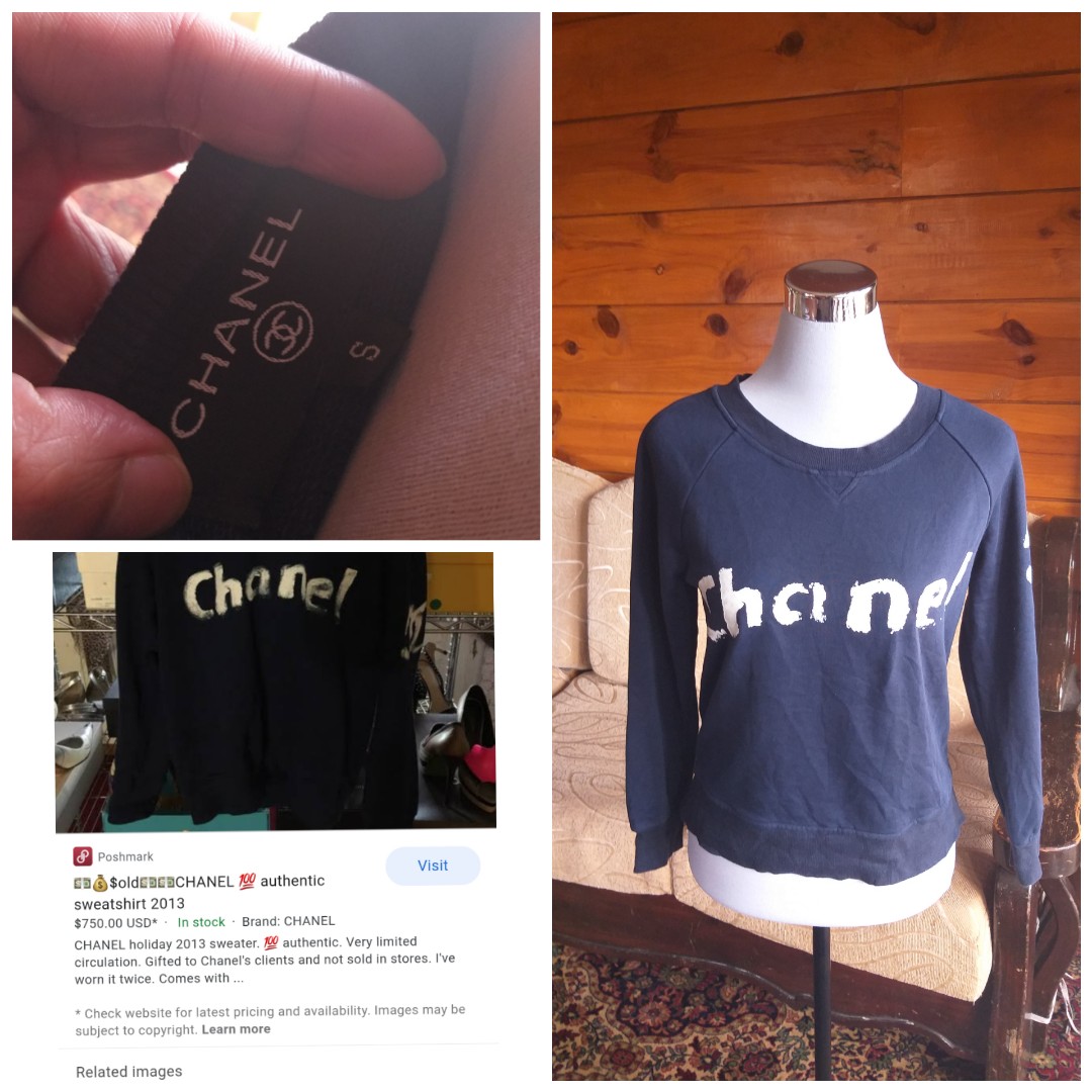Chanel Sweatshirt, Luxury, Apparel on 