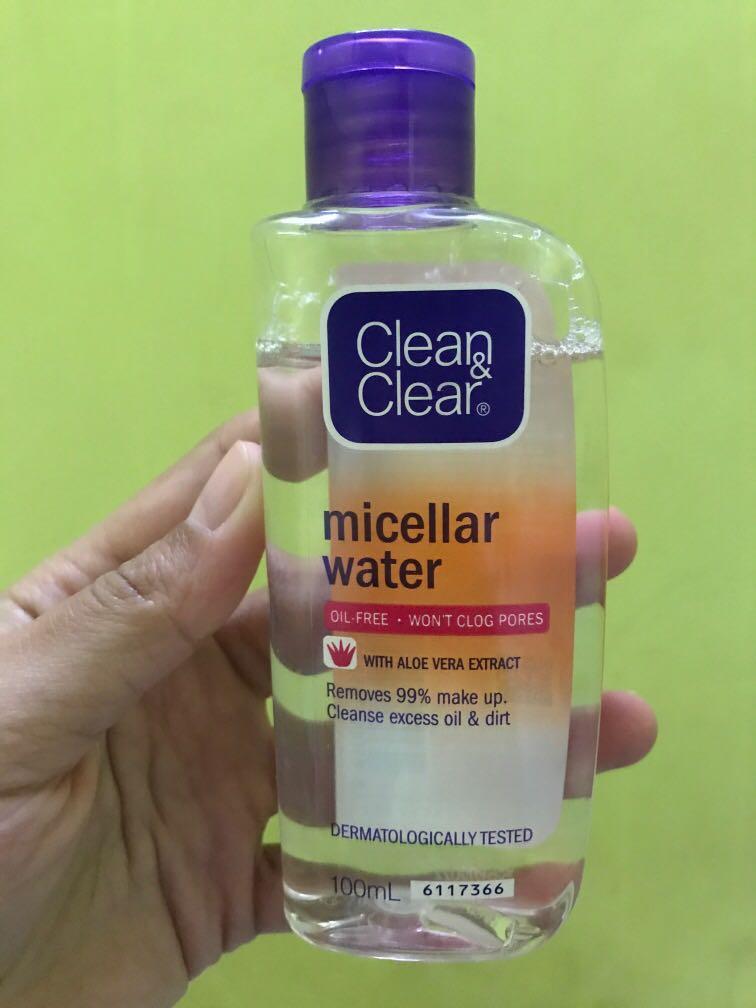 Micellar water clean and clear hot sale