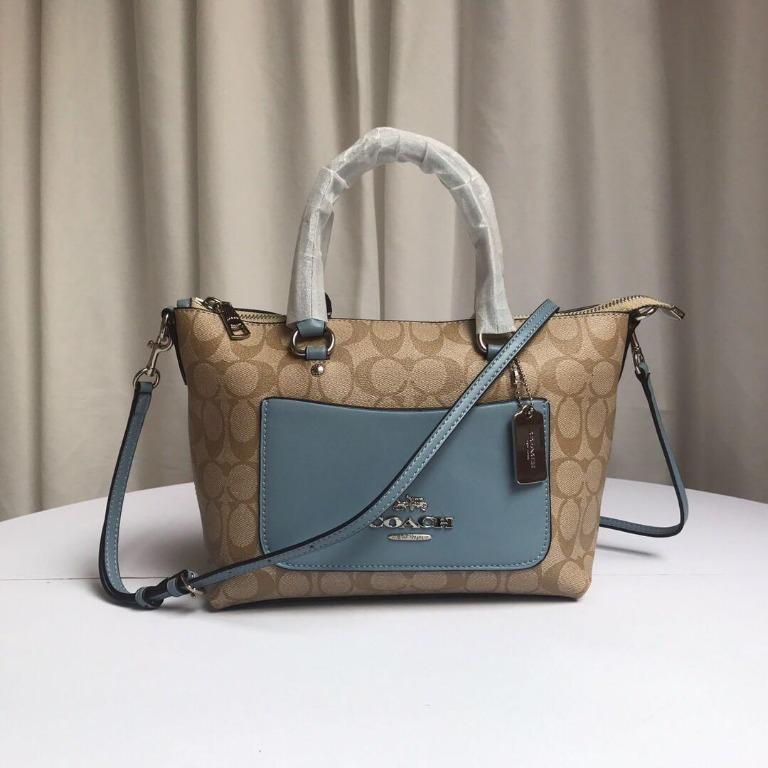 coach blue crossbody