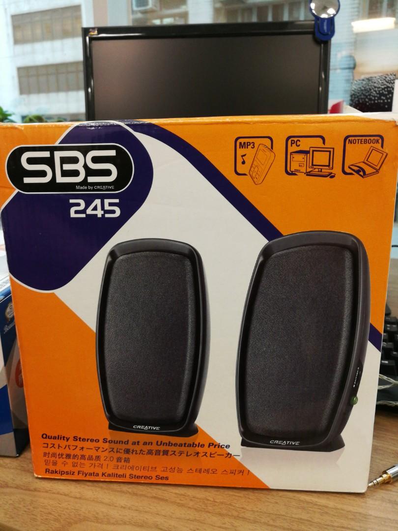 Creative SBS 245 電腦喇叭, 音響器材, Soundbar、揚聲器、藍牙喇叭