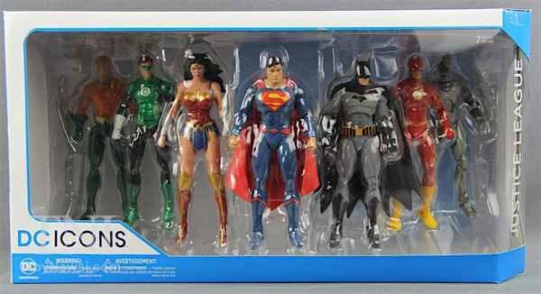 DC Collectibles Icons Justice League 7 pack Hobbies Toys Toys