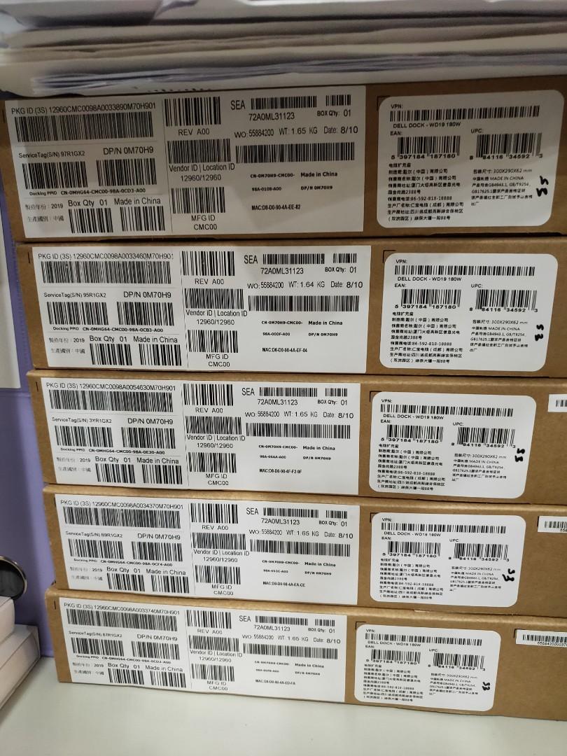 Dell Dock Wd19 180w Electronics Computer Parts Accessories On Carousell