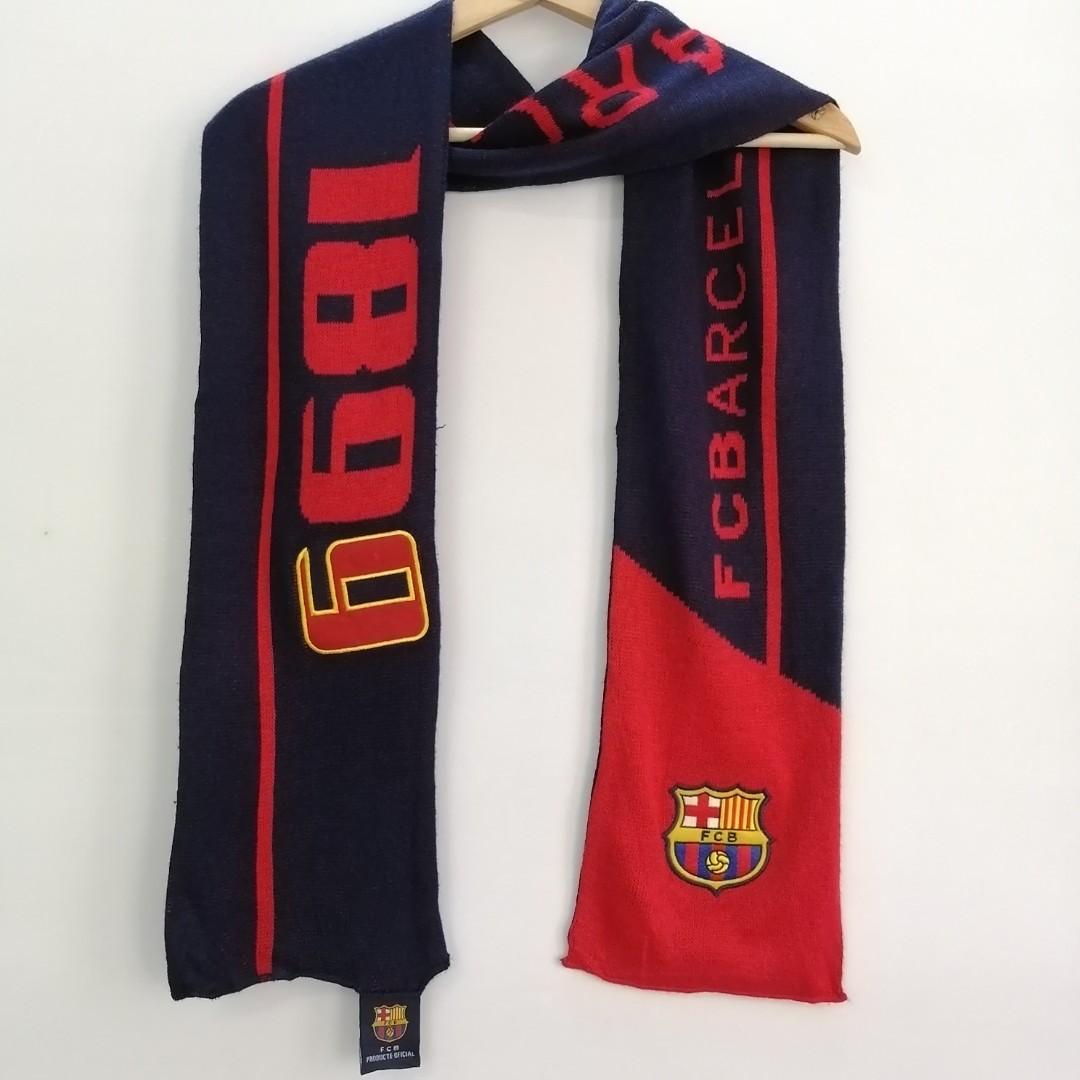 FC Barcelona Muffler, Sports, Athletic & Sports Clothing on Carousell