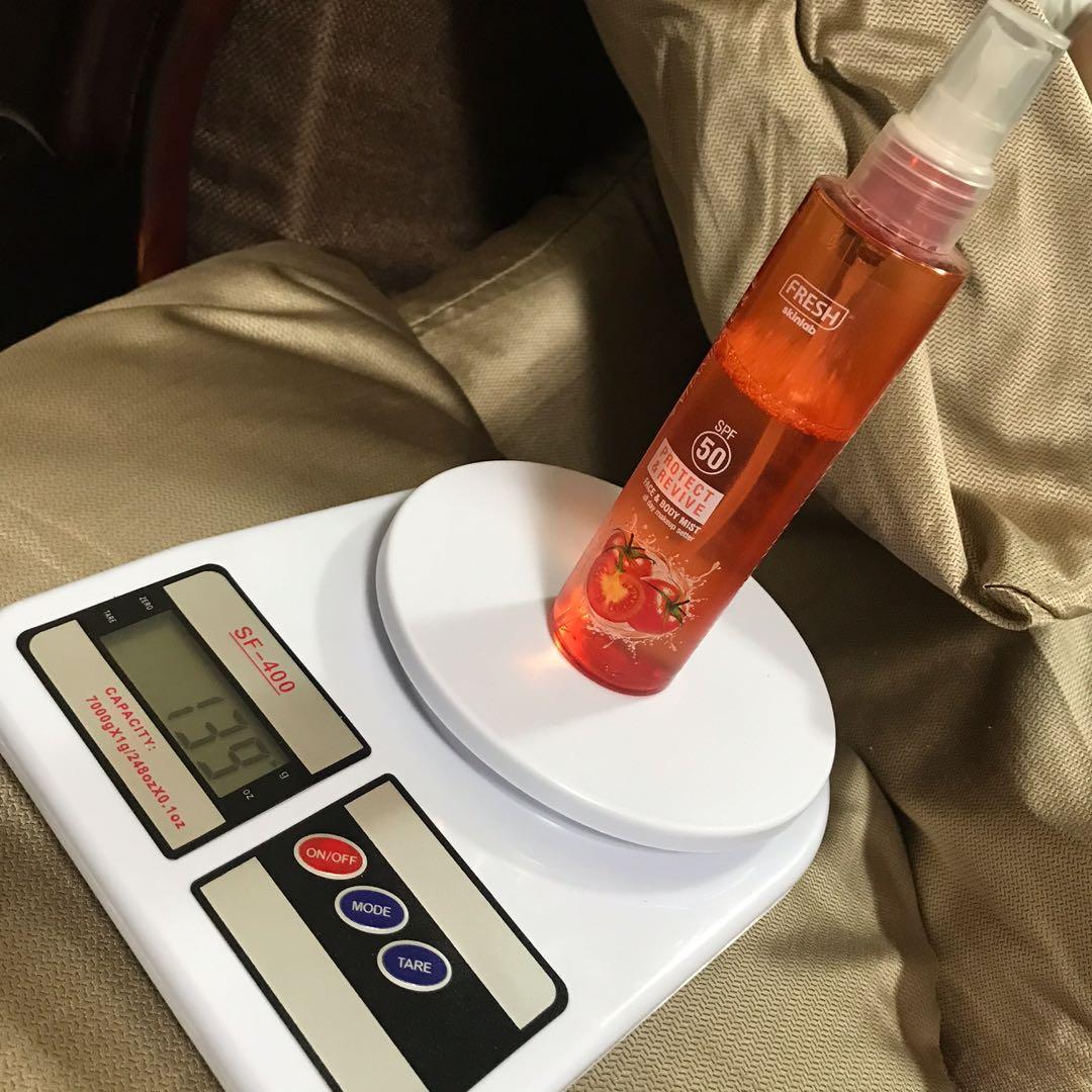 FRESH SKINLAB Tomato Glass Skin Face and Body Mist, Beauty & Personal