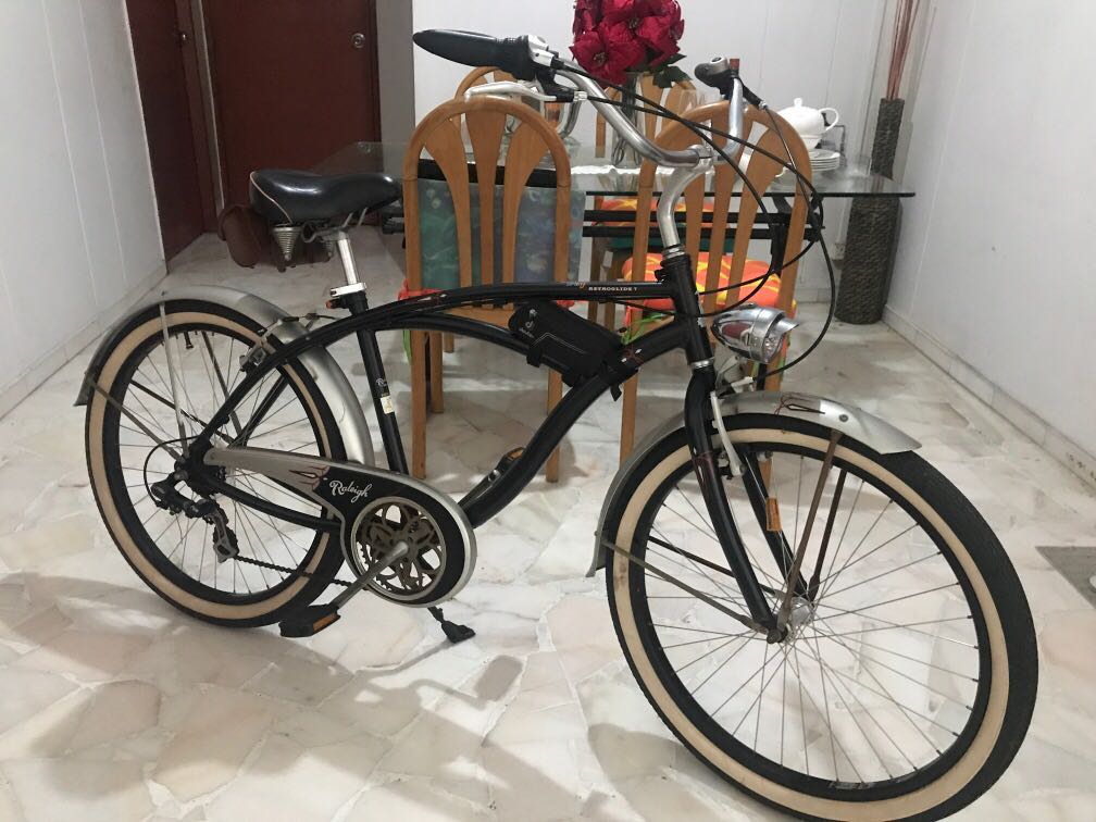 FS Raleigh Retroglige 7 Cruiser Beach bike Sports Equipment
