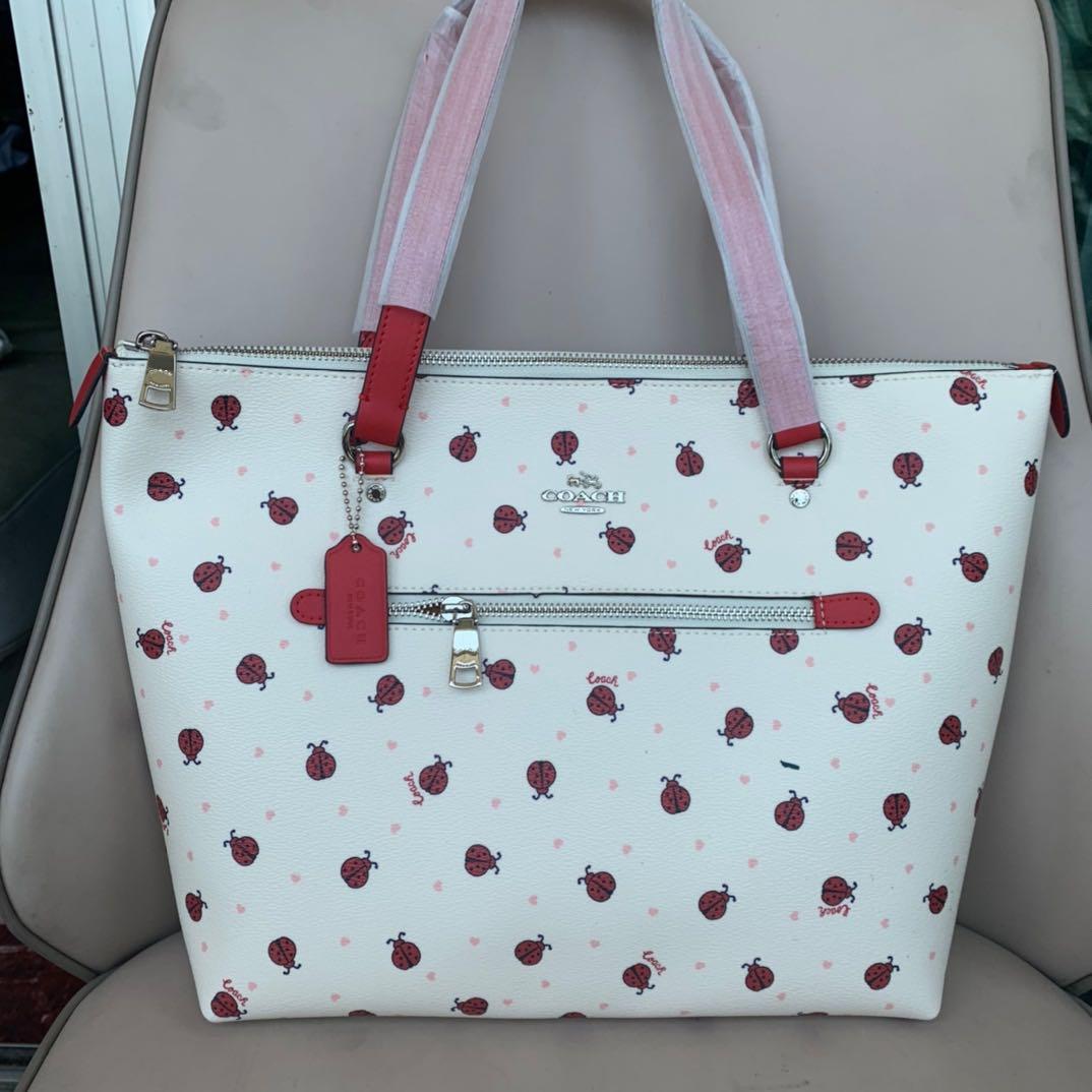 Coach Gallery Tote With Ladybug Print 2024 favors