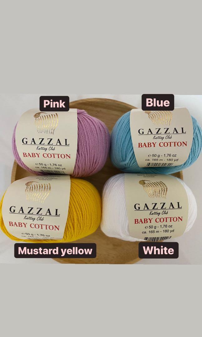 Gazzal Baby Cotton Knitting Yarn Design Craft Craft Supplies Tools On Carousell