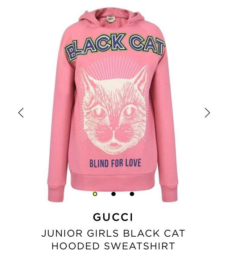 black cat sweater gucci