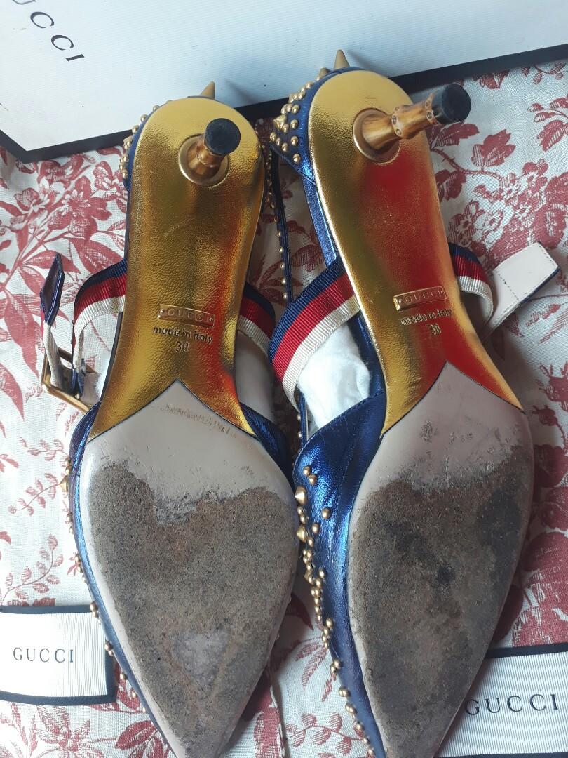 Gucci heels with spikes sale