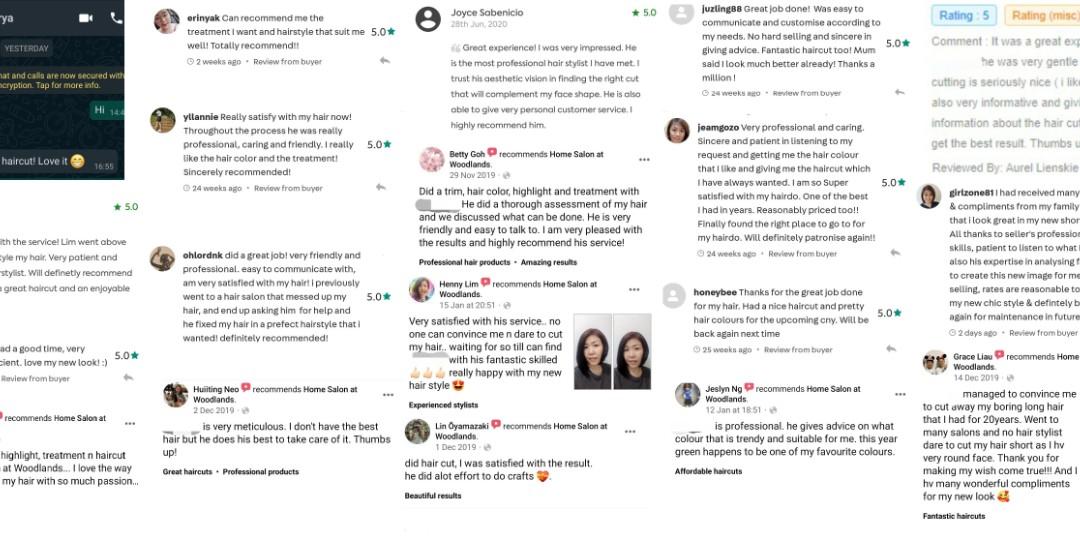 Haircut Hair Color Hair Cut Keratin Treatment Highlights Home Base Salon Lifestyle Services Beauty Health Services On Carousell