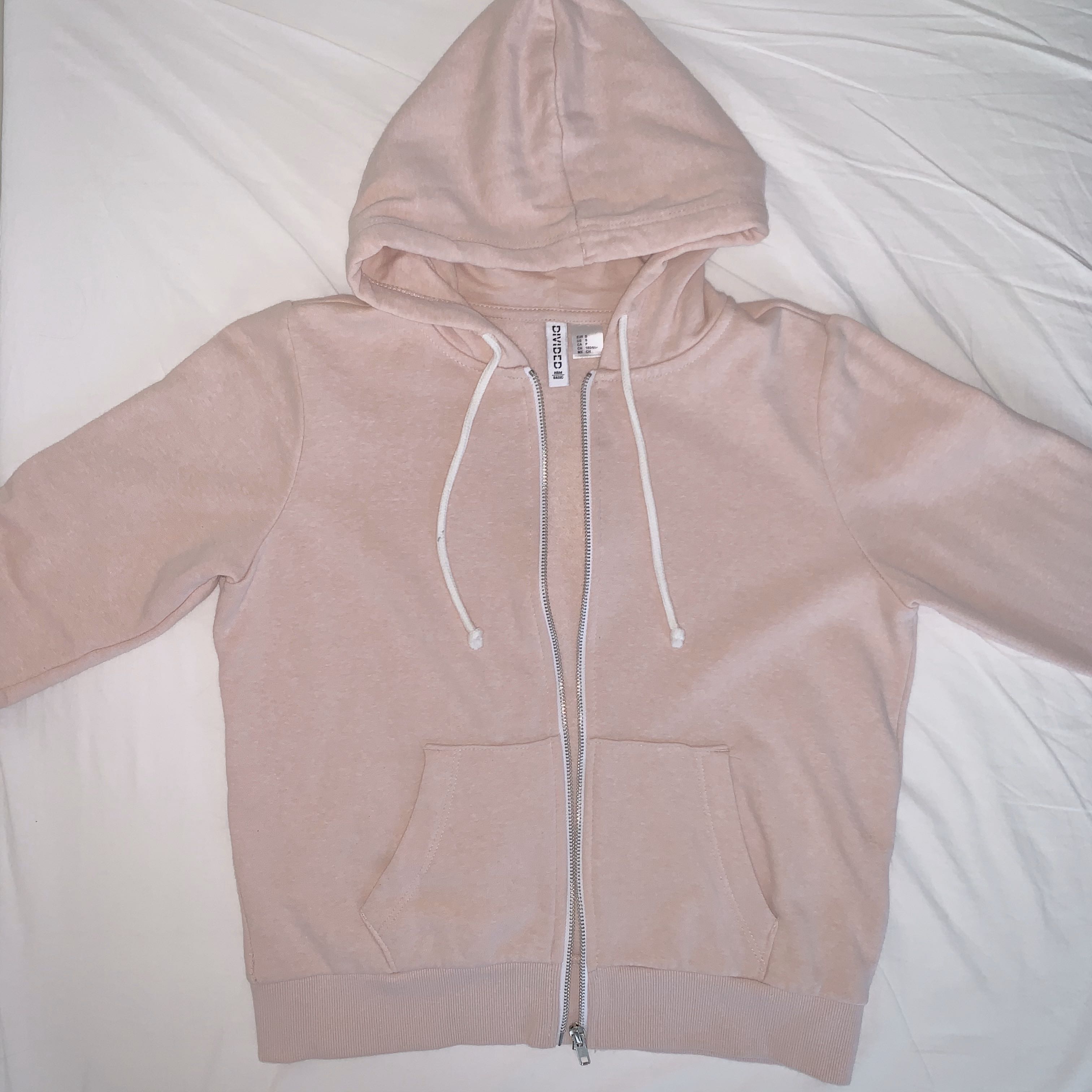 h\u0026m baby pink hooded jacket, Women's