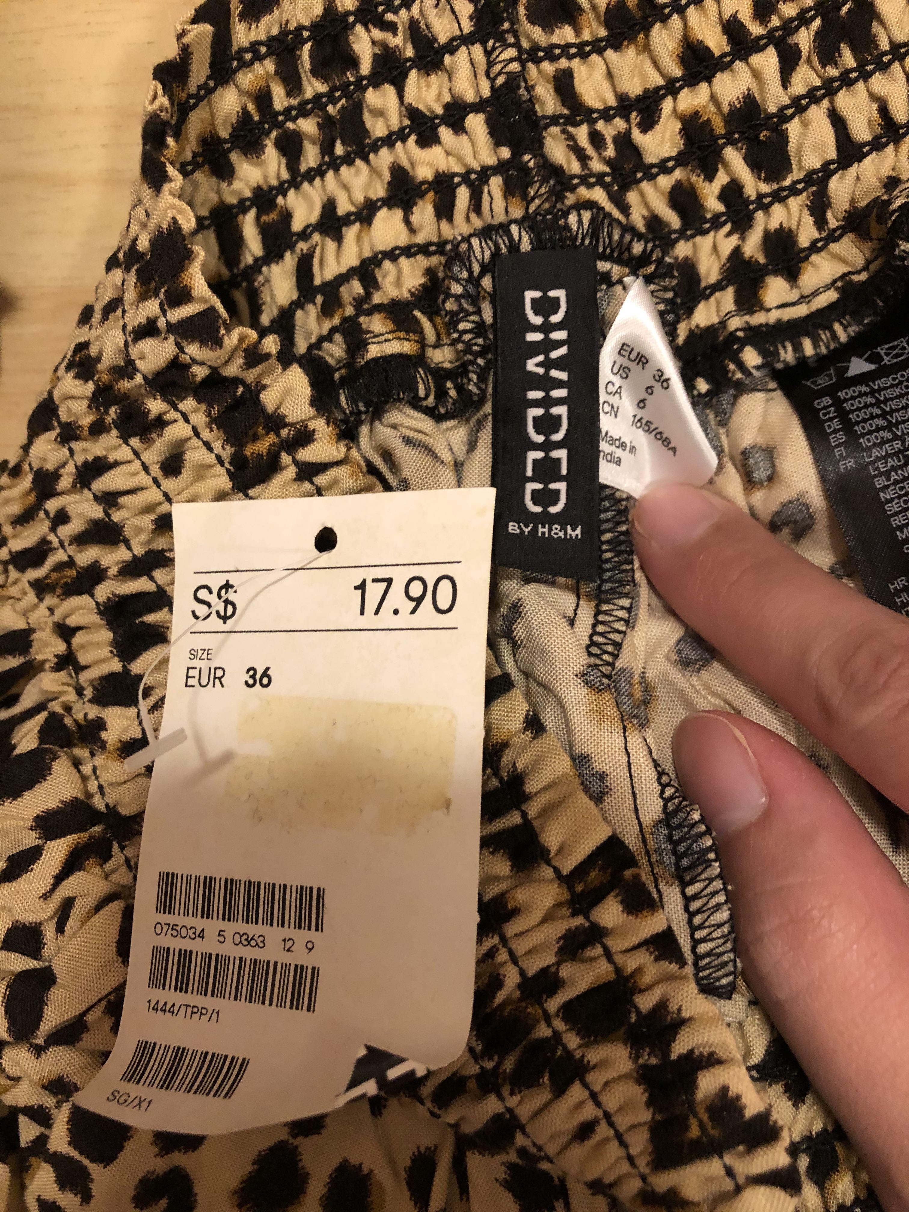 H M divided leopard print skirt Women s Fashion Bottoms Skirts