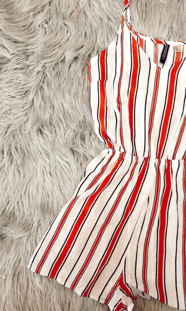 h&m divided romper