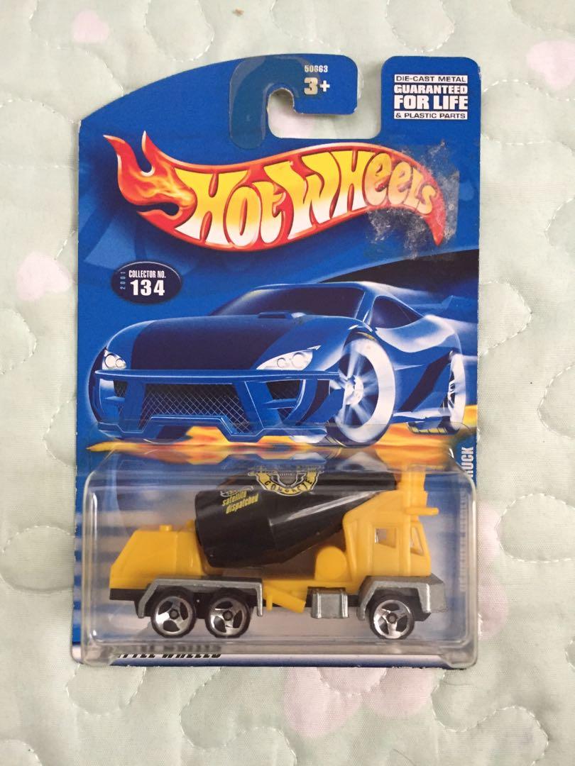 hot wheels cement truck