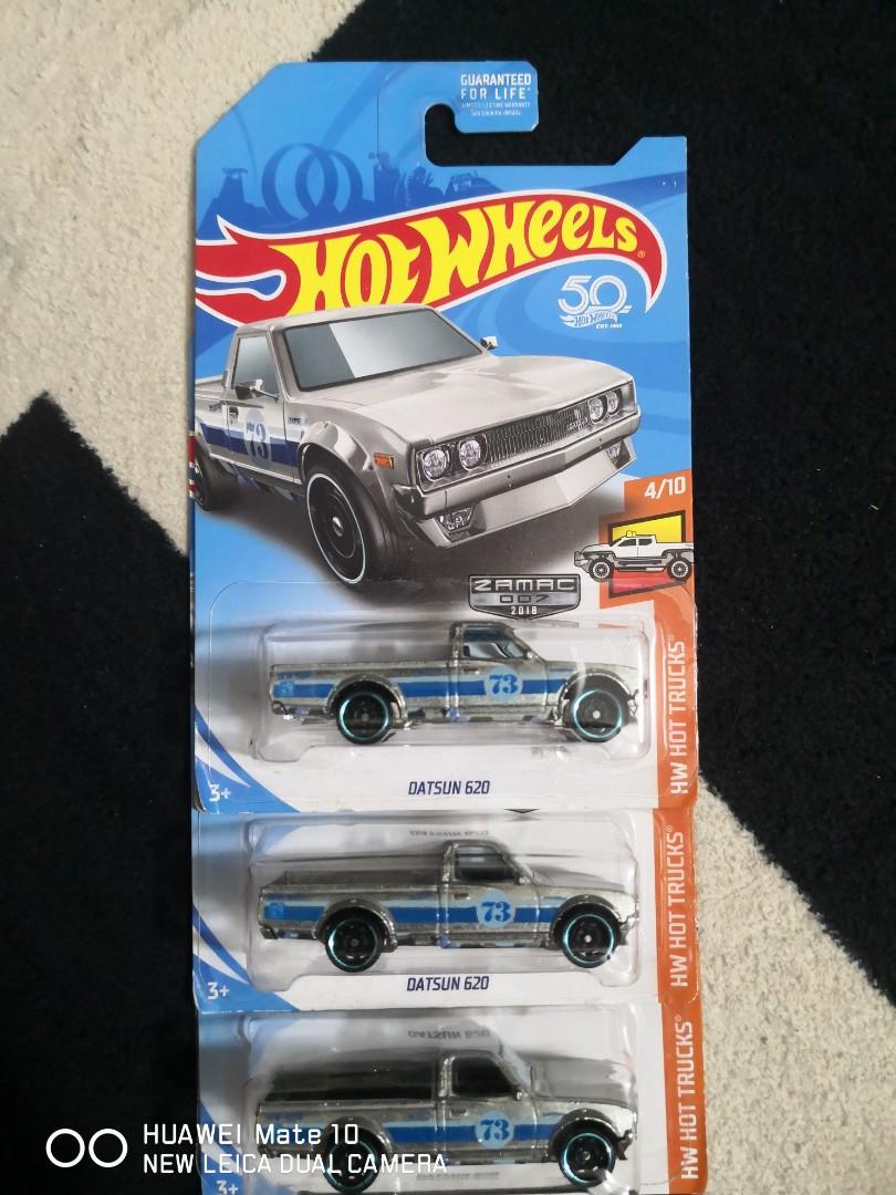 Hot Wheels Datsun 620 Zamac - édition Limitée Walmart #7/10, Camion Pickup, Boîte Neuve