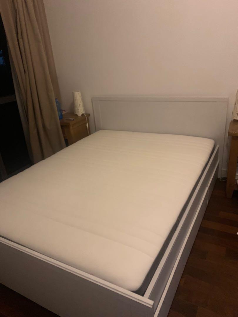 Ikea Hovag Mattress Bed Furniture Beds Mattresses On Carousell