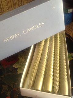 Imported 1 box Spiral Candles quality