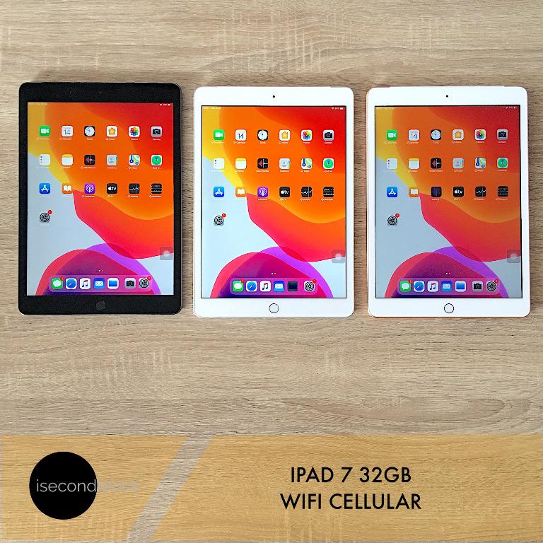 Ipad 7 32gb Wifi Cellular Second Garansi Panjang Telepon Seluler Tablet Tablet Di Carousell