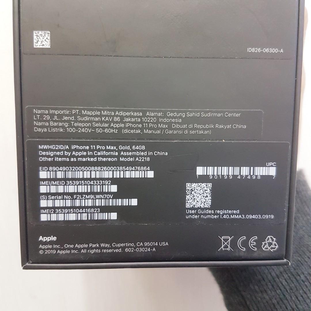 Iphone 11 Pro Max 64 Gold Digimap Telepon Seluler Tablet Iphone Iphone 11 Series Di Carousell