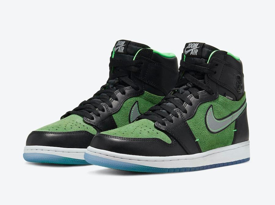 black and green jordan retro 1