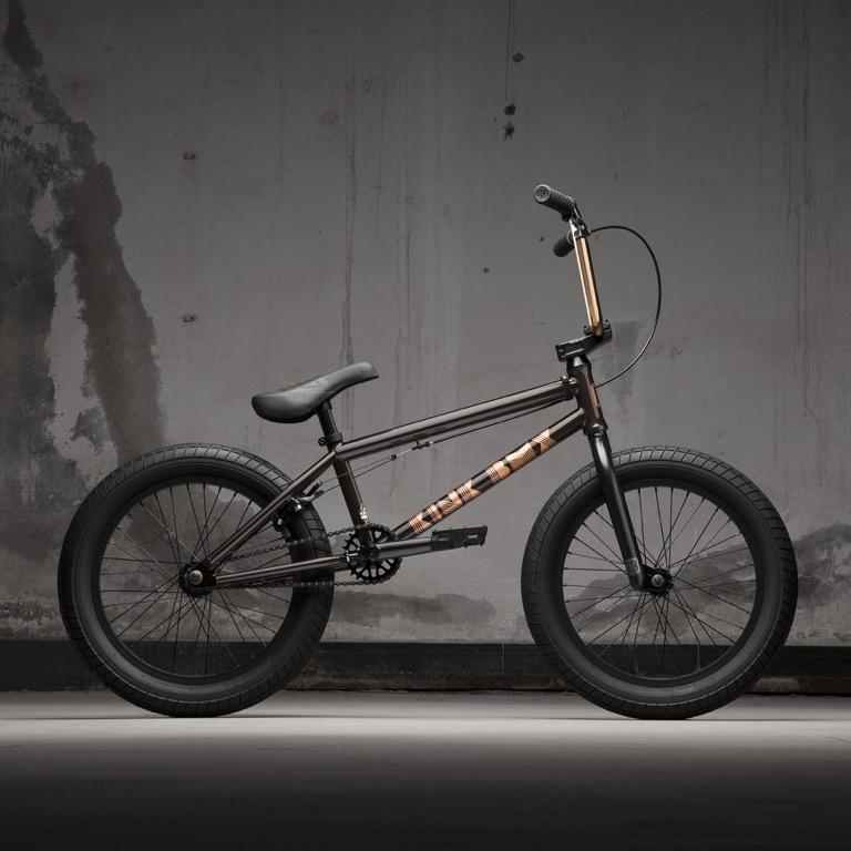 KINK KICKER GLOSS BLACK COPPER 18IN BMX Sports Equipment