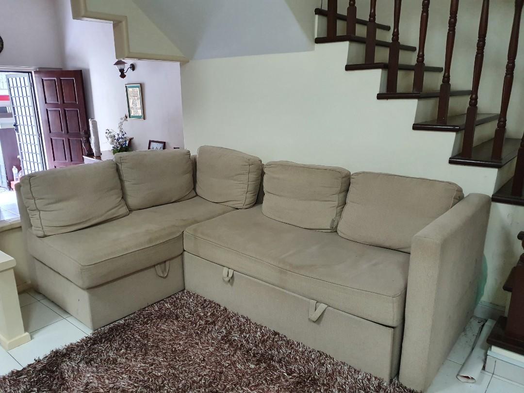 L Shaped Sofa Bed Ikea Furniture Sofas On Carousell