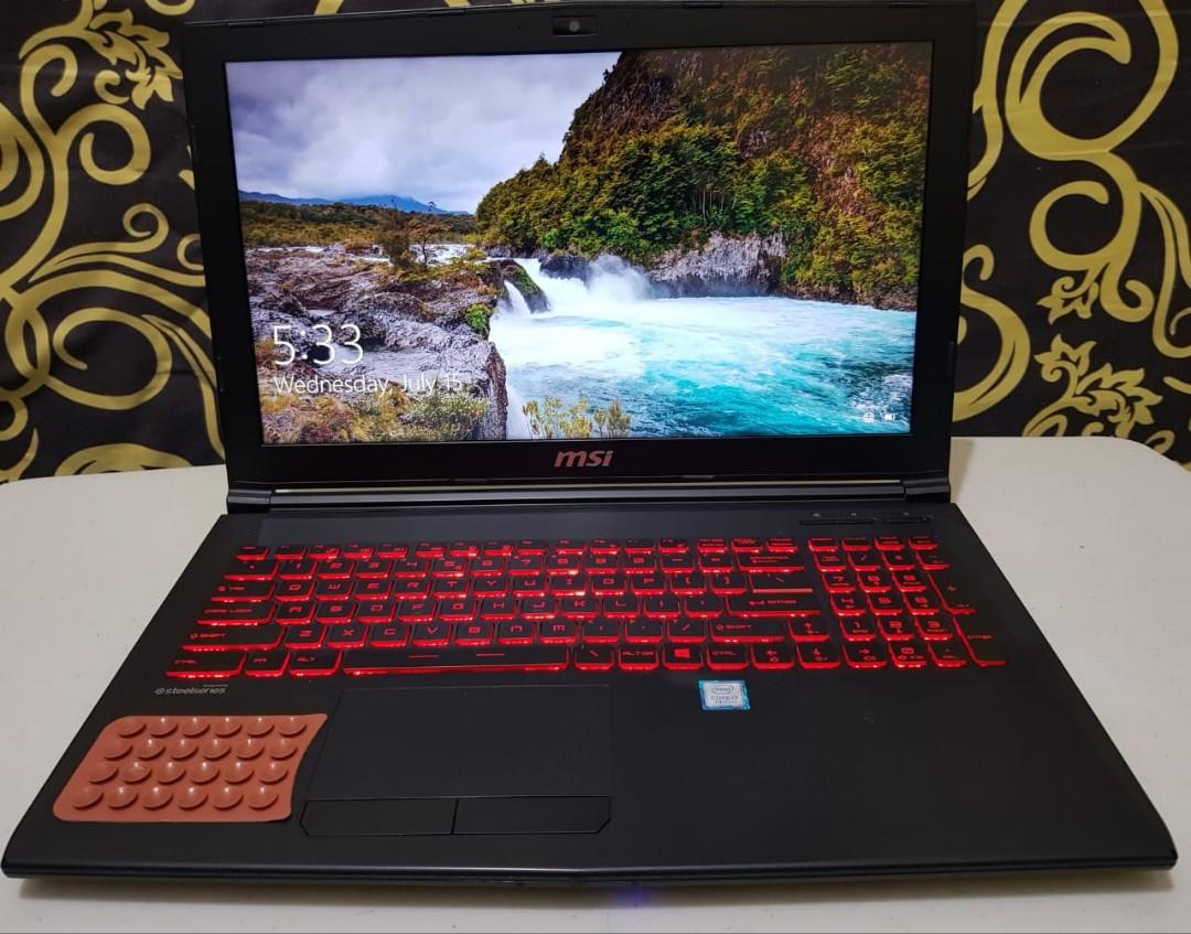 Laptop Gaming Msi Notebook Gl62 7rdx Core I7 15 6 Inch 8gb Ddr4 Original Elektronik Komputer Laptop Di Carousell