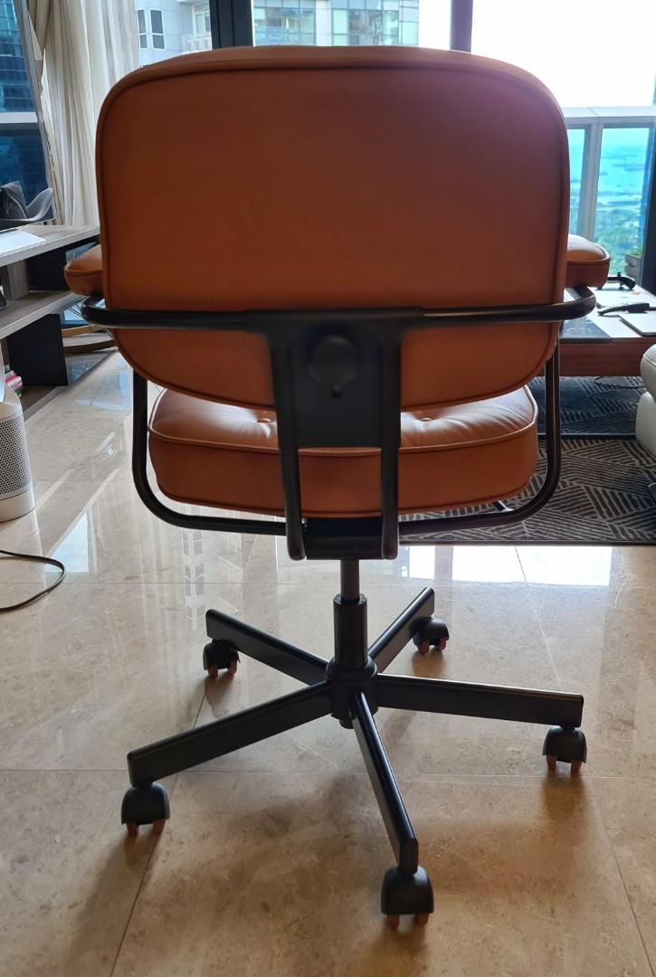 Leather Office Chair Ikea Alefjall Furniture Tables Chairs On Carousell