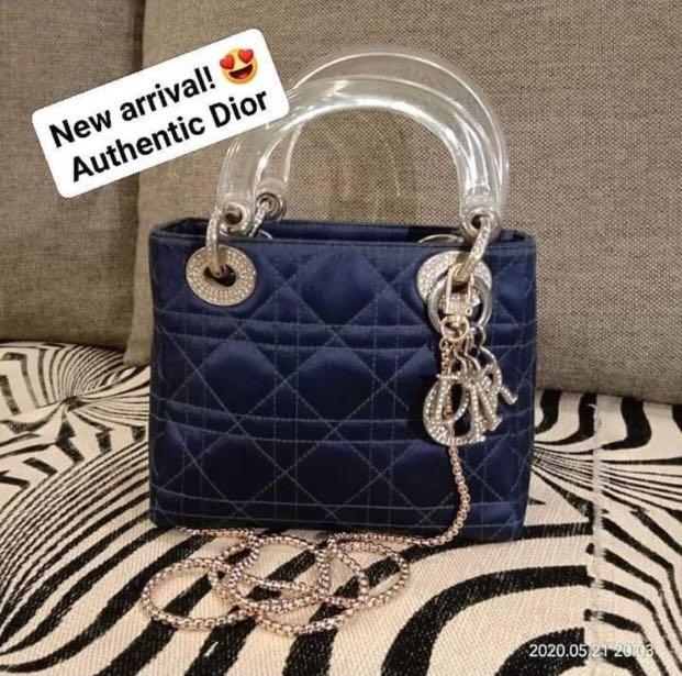 LF: Lady Dior Blue Satin with Swarovski (Category: Luxury Bags & Wallets) located in Quezon City. Submitted by frostize (Listing ID 1020870607, Image 1). Description: Looking for this bag. I earned for this but someone beat me to it in IG..