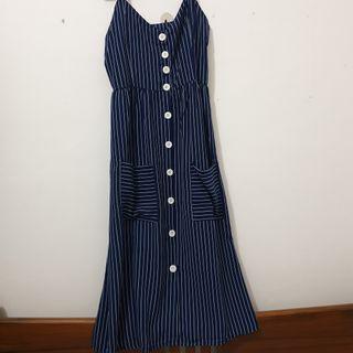 Long dress -navy