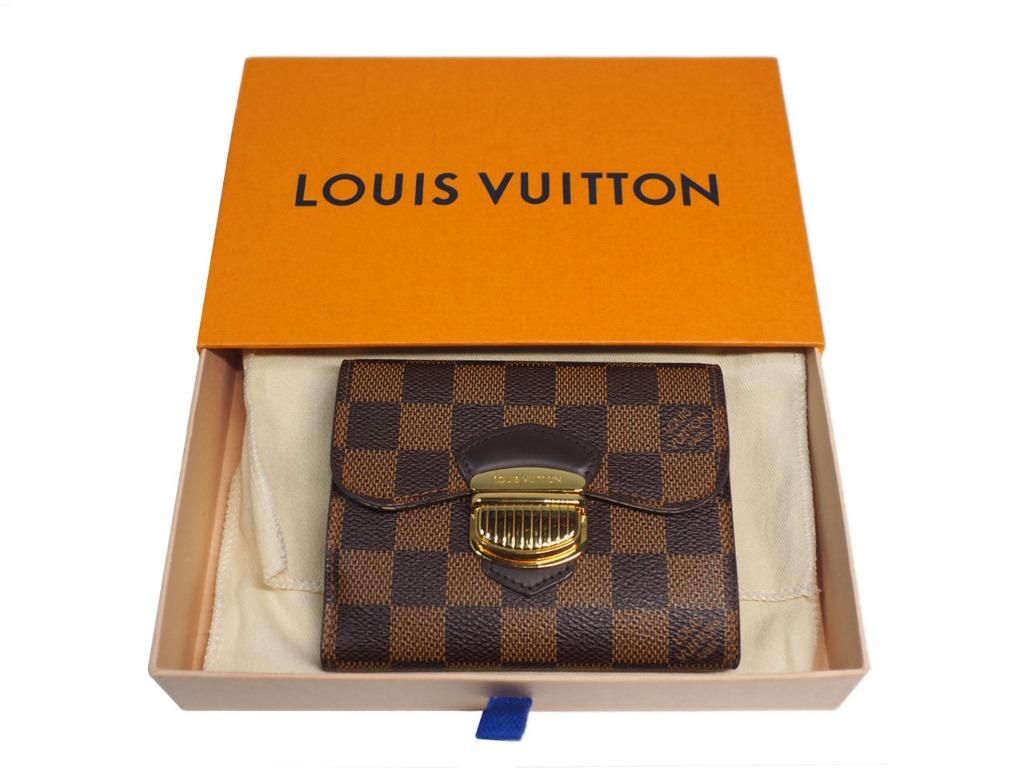 Louis Vuitton Damier Portefeuille Joy N60034 Compact Wallet 3-fold Women's