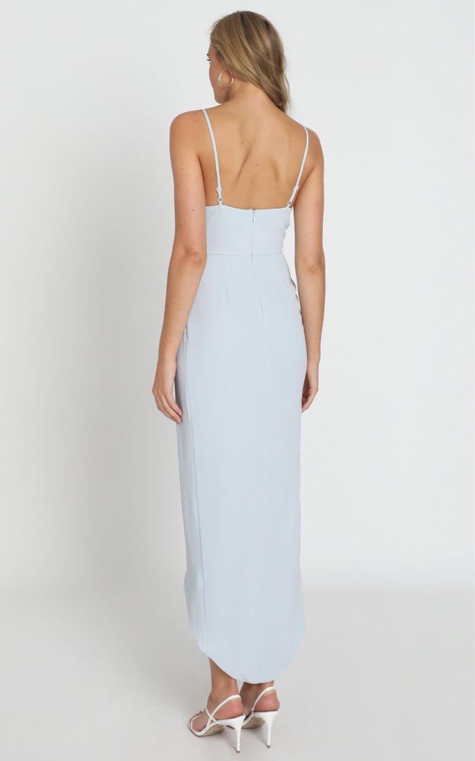 Lucky day maxi dress in blue top