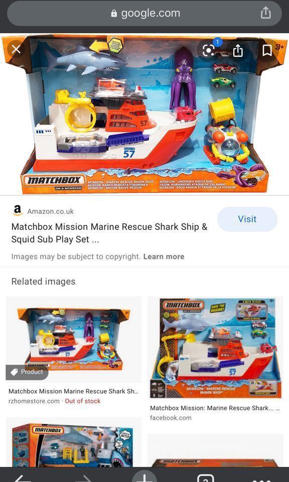 Matchbox mission marine rescue shark ship 2025