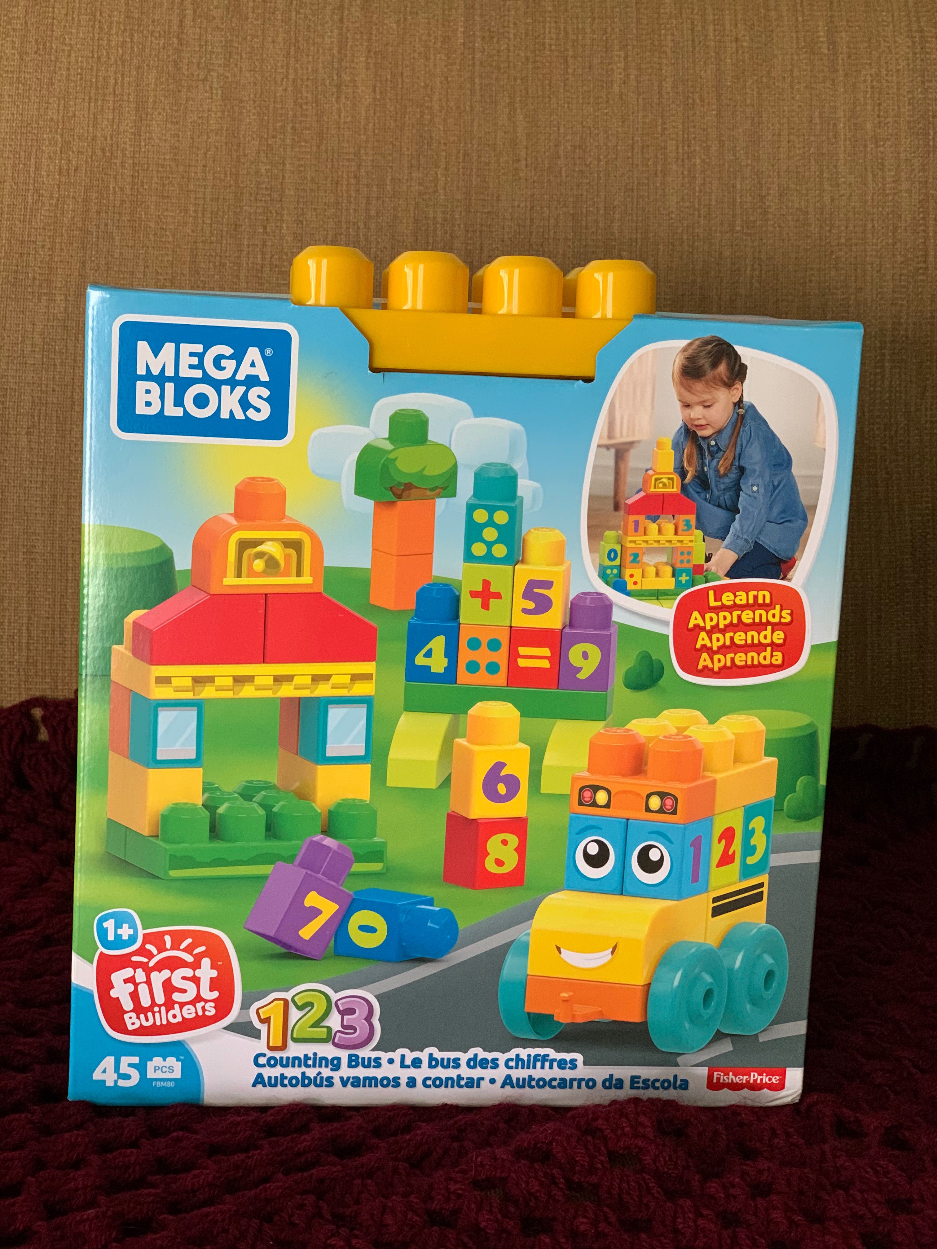 mega bloks counting bus