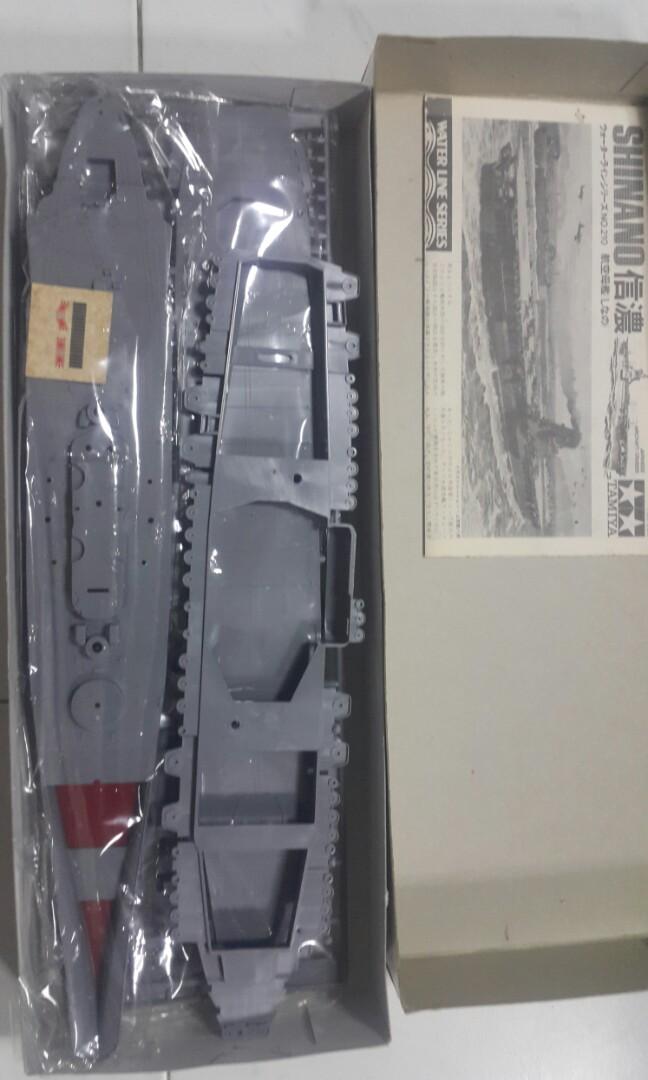 Model kit (Category: Fan Merchandise) located in Kota Kinabalu. Submitted by joesackwin (Listing ID 1020801289, Image 2). Description: Tamiya 1/700 Shinan Aircraft carrier Water line series. Big size Selling of for rm280 (nego for serious buyer) Never been used and parts still in plastics. Refer photos. Postage: EM rm15 WM rm180.