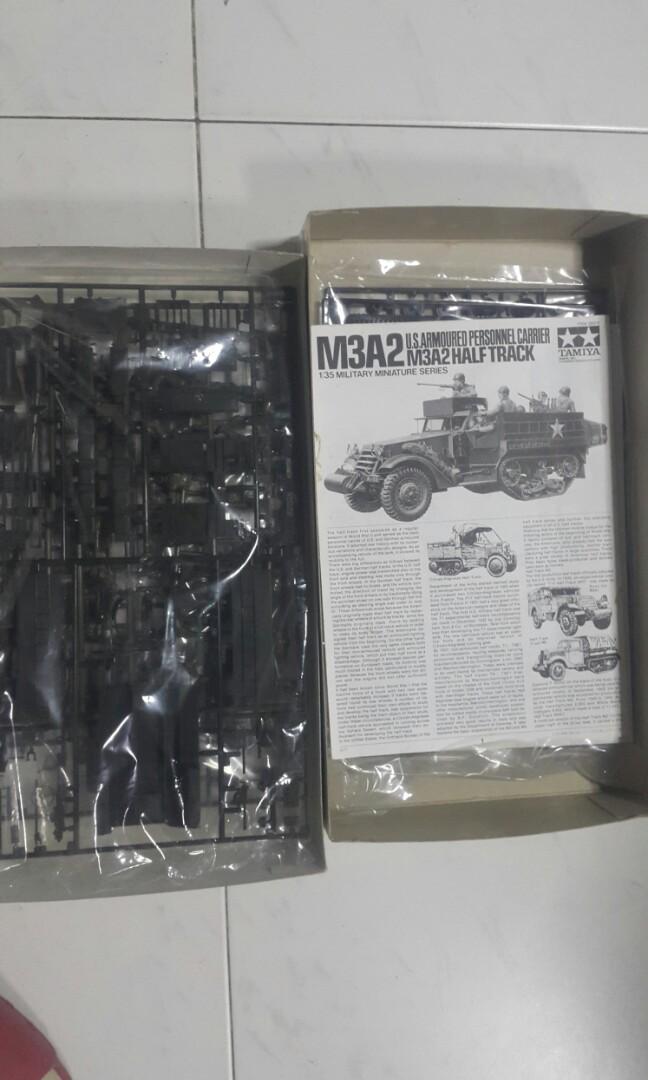 Model kit (Category: Vehicle & Diecast Models) located in Kota Kinabalu. Submitted by joesackwin (Listing ID 1020804368, Image 2). Description: Tamiya 1/35 M32a US armour personnel carrier. Classic collection model kit for sale. Selling of for rm250 (nego for serious buyer) Comes with many figures as seen in box. Never been used and parts still in plastics. Refer photos. Postage available.