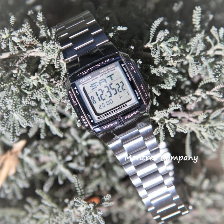 Montres Company 香港註冊公司(32年老店) 卡西歐 CASIO Data Bank 備忘錄 日行程 十年電池壽命 不鏽鋼錶帶 ...