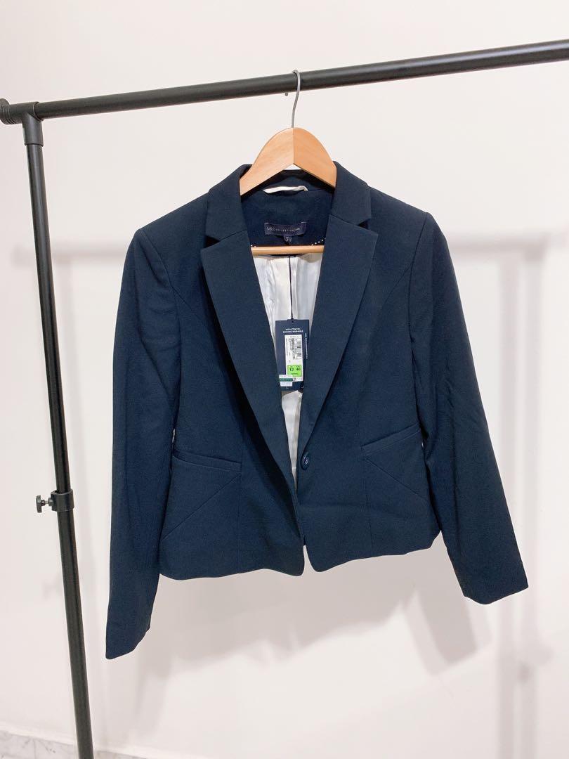M\u0026S Navy blazer, Women's Fashion, Coats