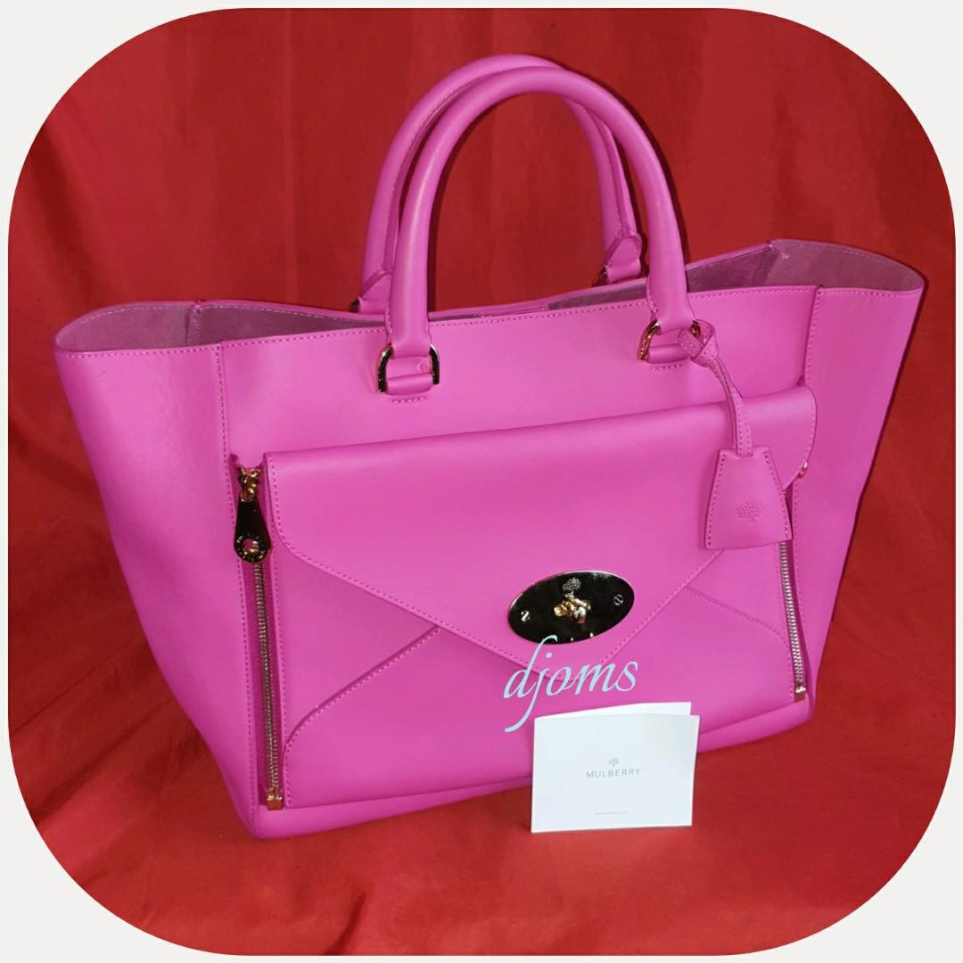 Mulberry Willow 2 in 1 Tote Bag w Envelop Clutch Bag Luxury