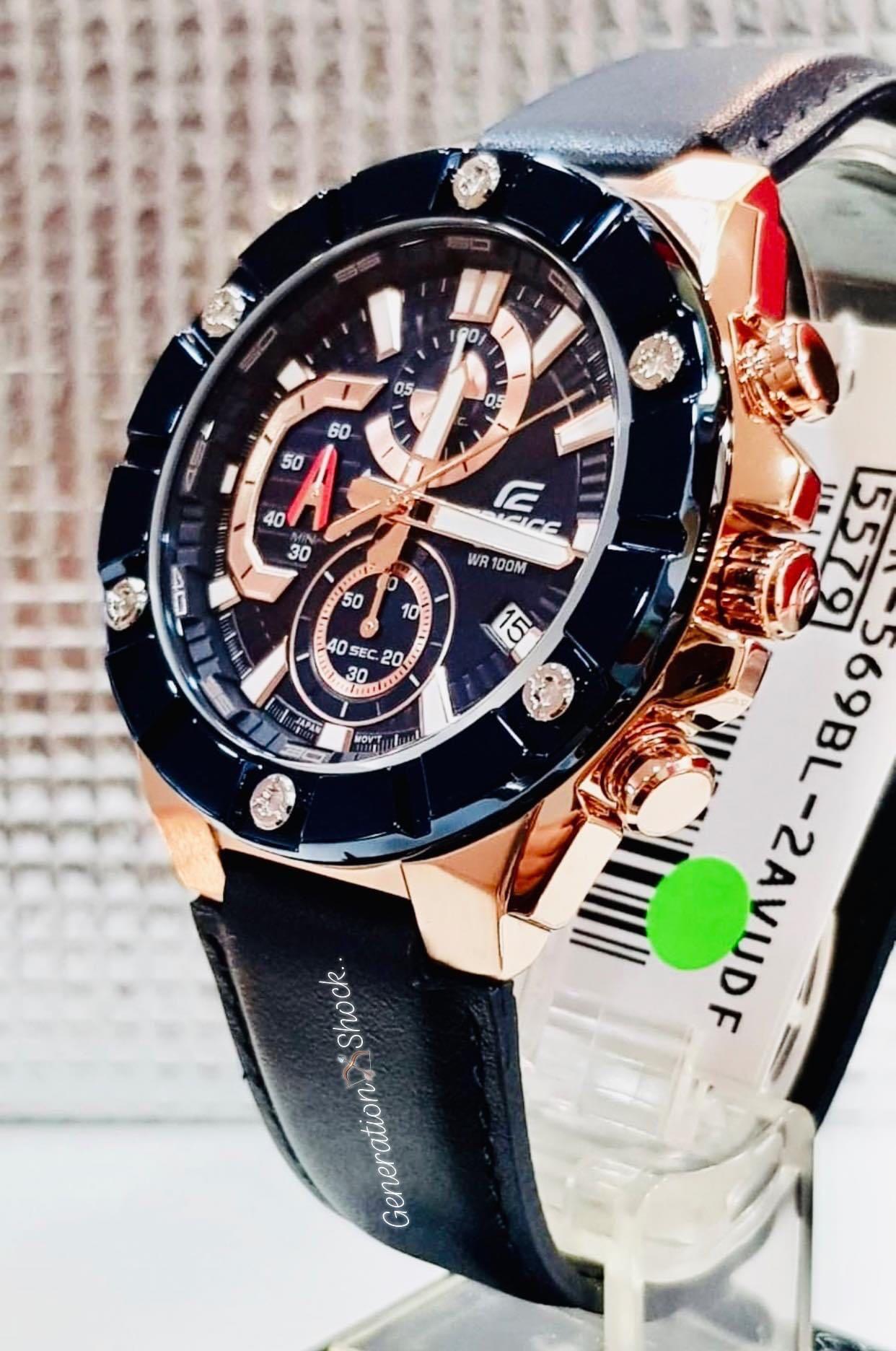 NEW EDIFICE DIVER UNISEX SPORTS WATCH 100 ORIGINAL AUTHENTIC By CASIO G SHOCK GSTEEL GSHOCK Company EFR 569BL 2AV EFR 569 BLUE