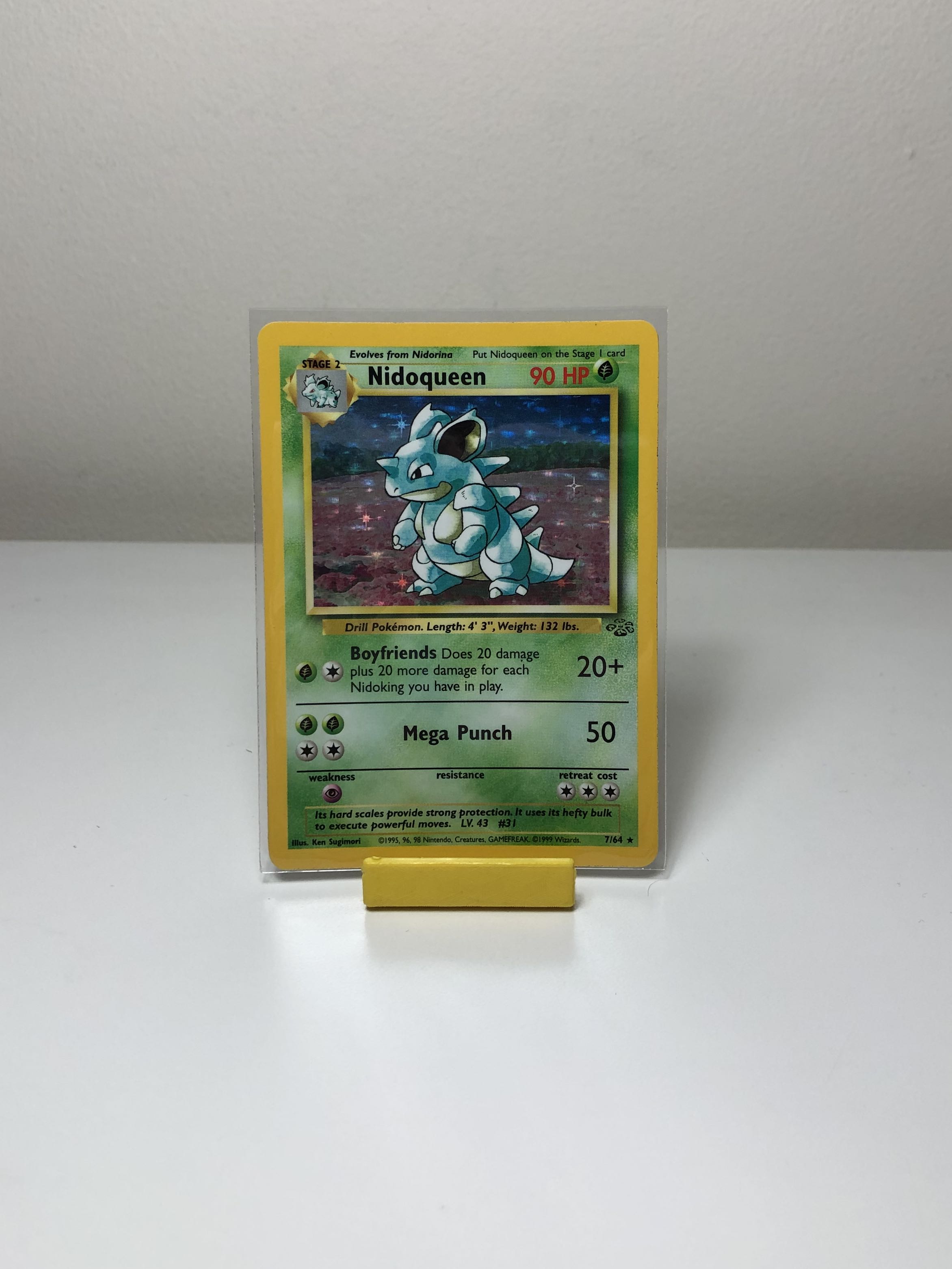 Nidoqueen Holo jungle set 1999 Pokemon Card #7/64, Hobbies & Toys, Toys & Games on Carousell Nidoqueen Holo jungle set 1999 Pokemon Card #7/64, Hobbies & Toys, Toys & Games on Carousell