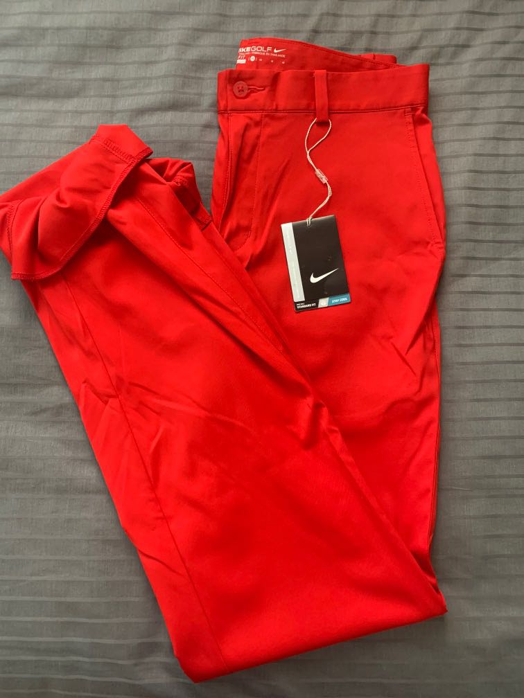 Red golf deals pants nike