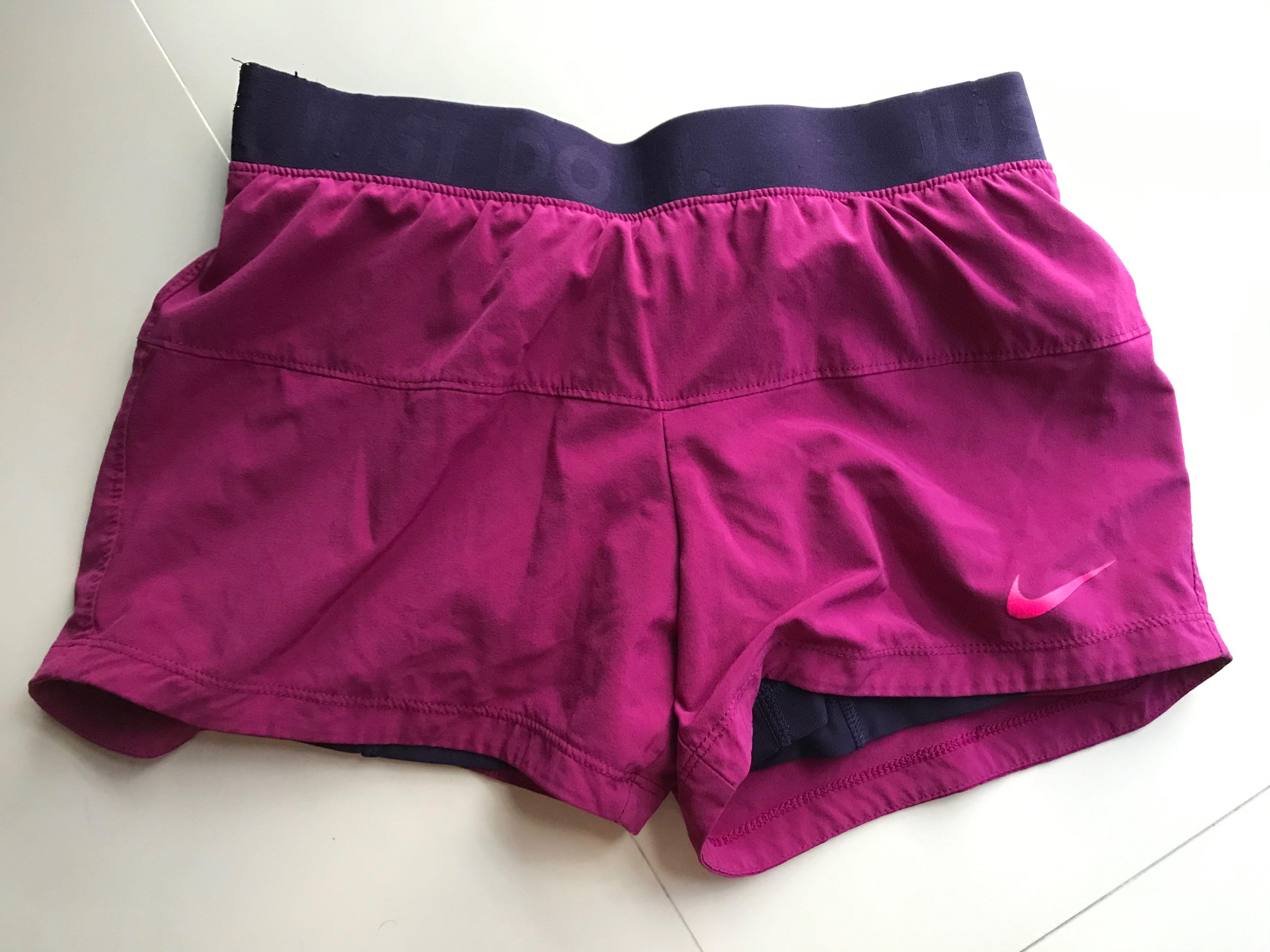 purple nike compression pants