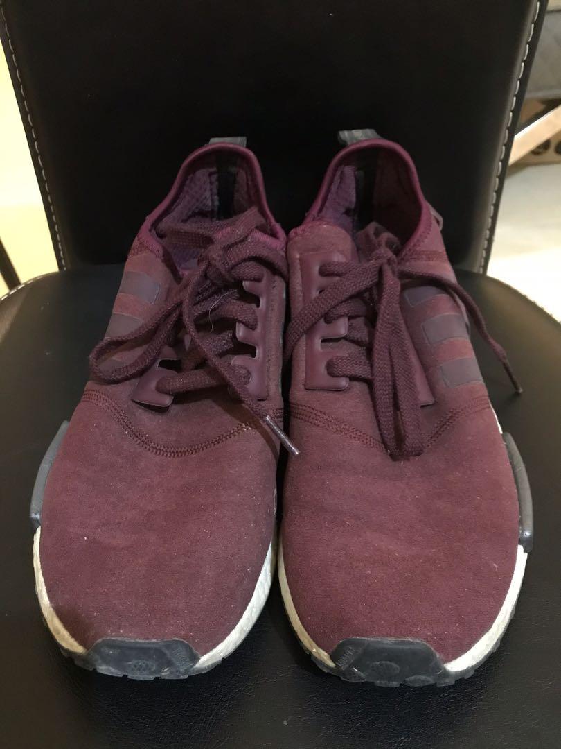 adidas nmd womens maroon for sale