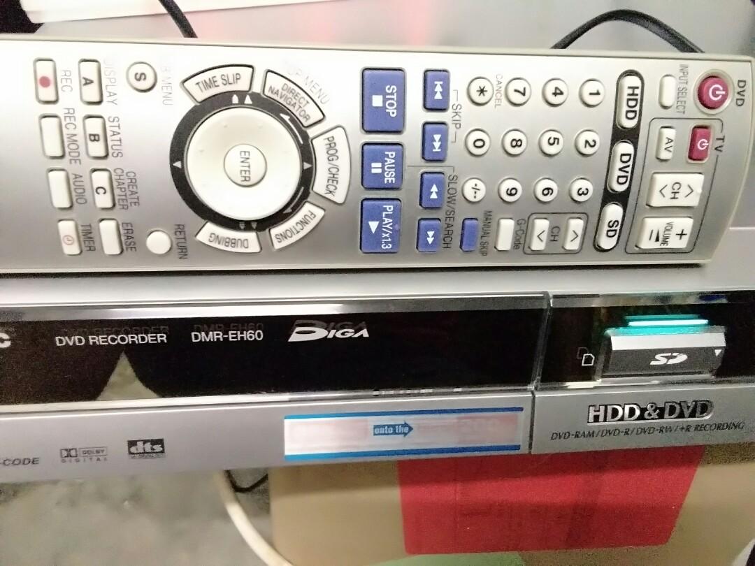Panasonic dvd recorder DMR-EH60, TV & Home Appliances, TV